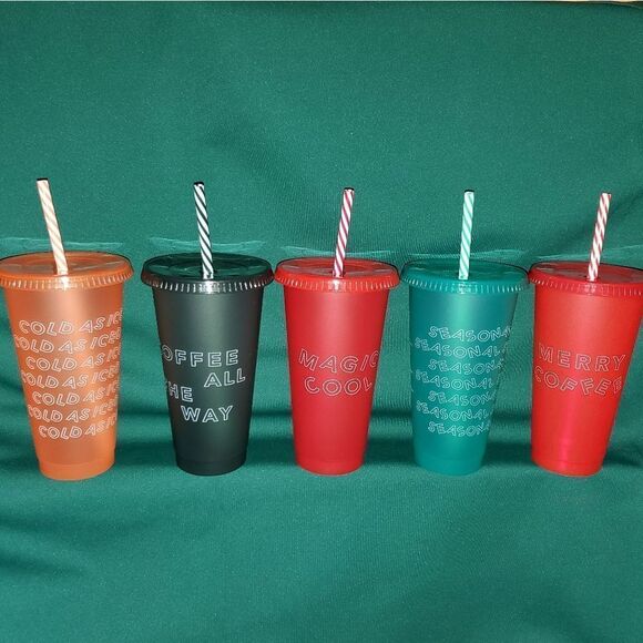Starbucks Reusable Cold Cups Holiday New 24 oz. - Picture 2 of 4